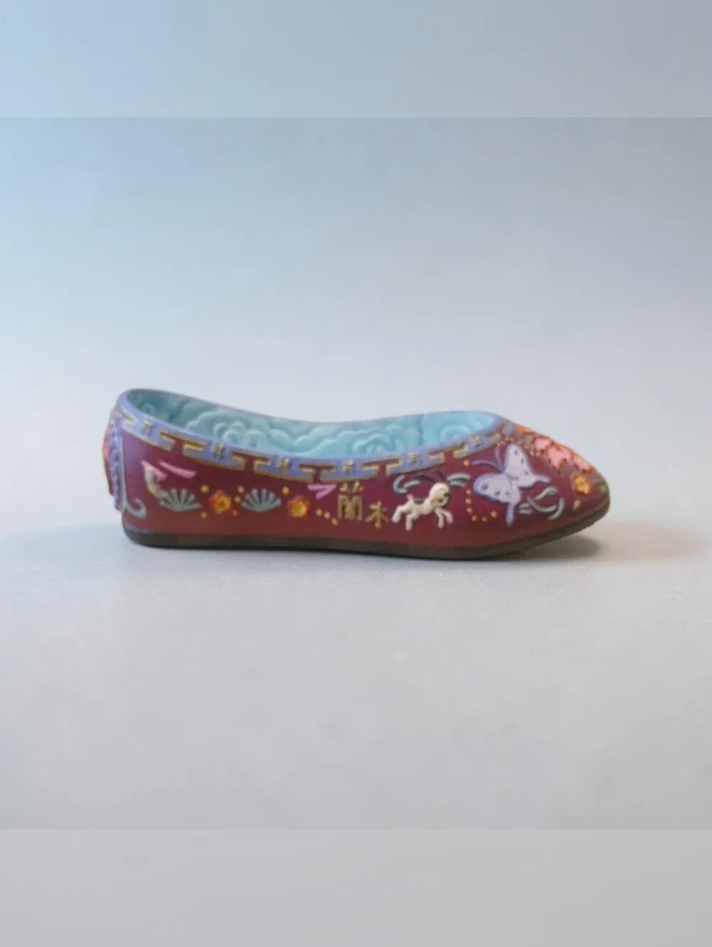 Vintage Mulan Decorative Ceramic Little Shoe